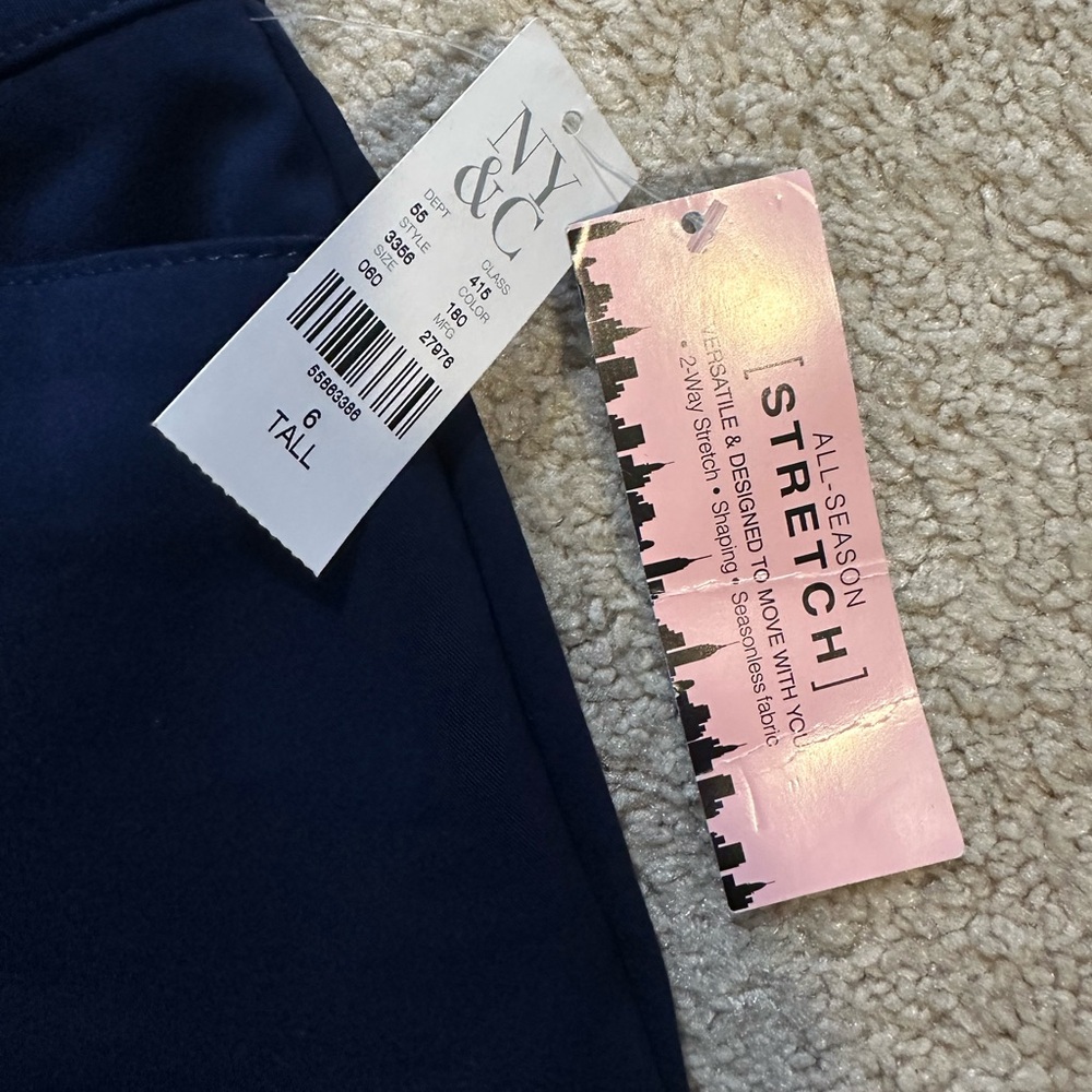 NWT 7th Avenue Design Studio" women's 'Signature Fit' straight leg stretch pants - Picture 3 of 6